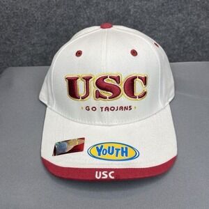 USC Trojans Hat Youth Size Go Trojans Captivating Headgear Adjustable Cap White